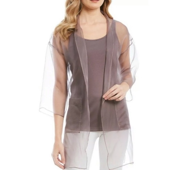 Eileen Fisher Jackets & Blazers - NWT Eileen Fisher Luna Kimono Silk Organza Jacket